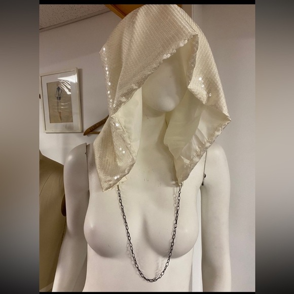 Handmade Sequin Festival Hood, Rave, Fairy, Cosplay, Concert Wear, OneSize main image 4